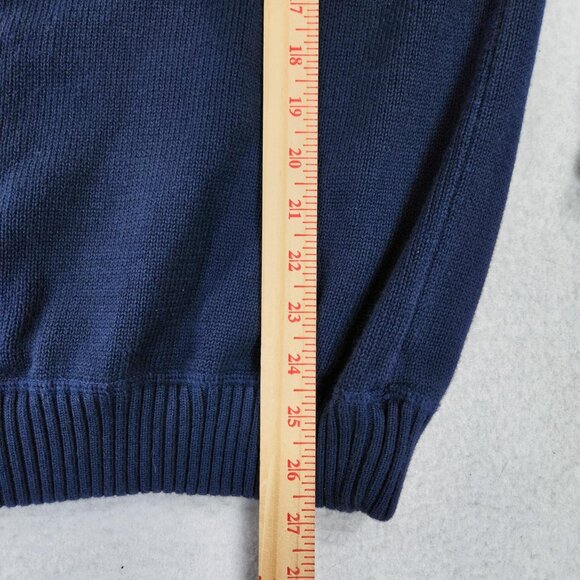 Eddie Bauer Sweater Mens Large Blue Cotton Crew Neck Classic Pullover Casual - Picture 5 of 9